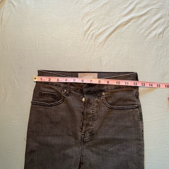 Everlane Grey Jeans Size 25 Regular High Rise Slime Straight - Picture 5 of 6